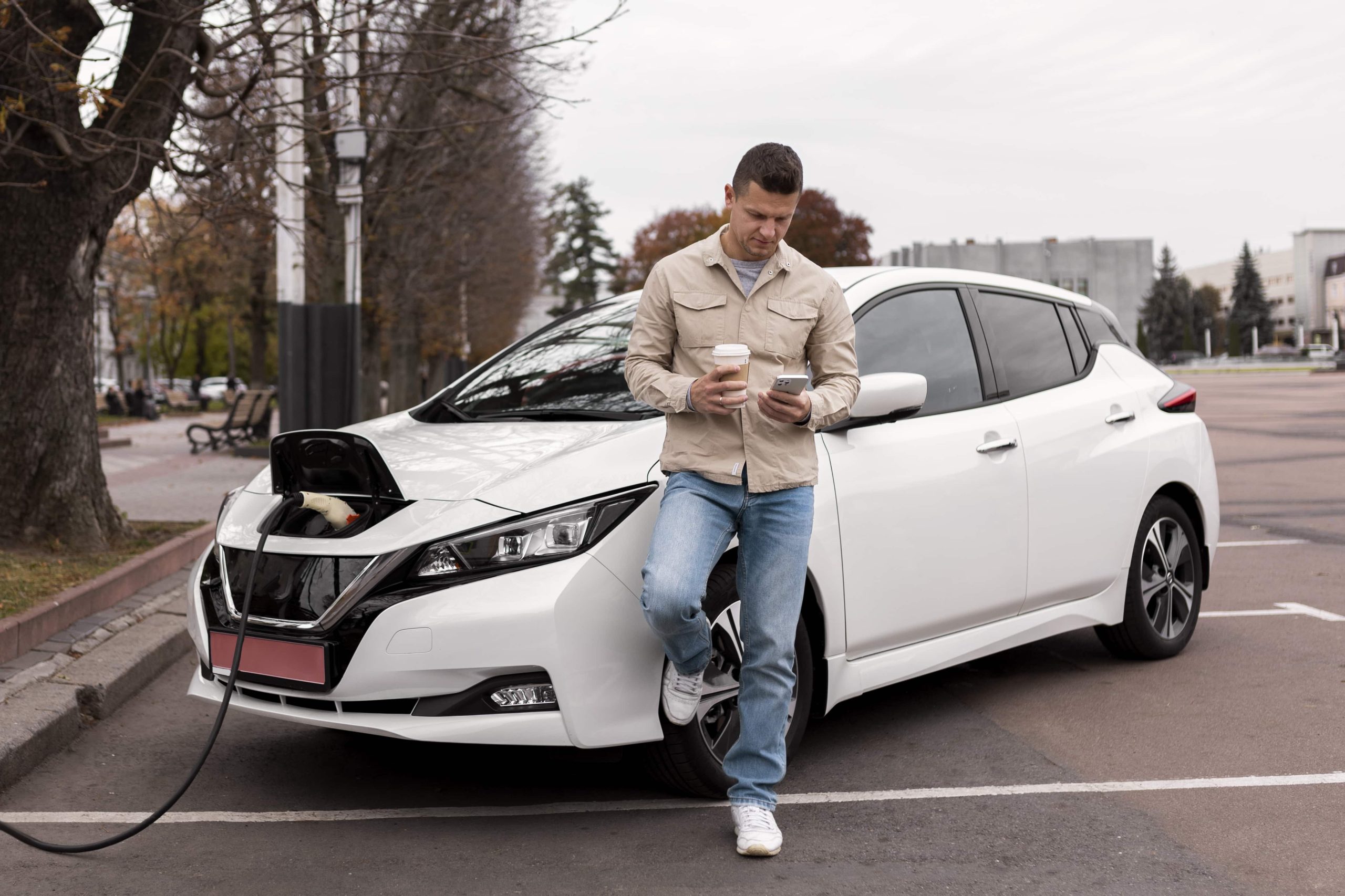 close-up-new-electric-car